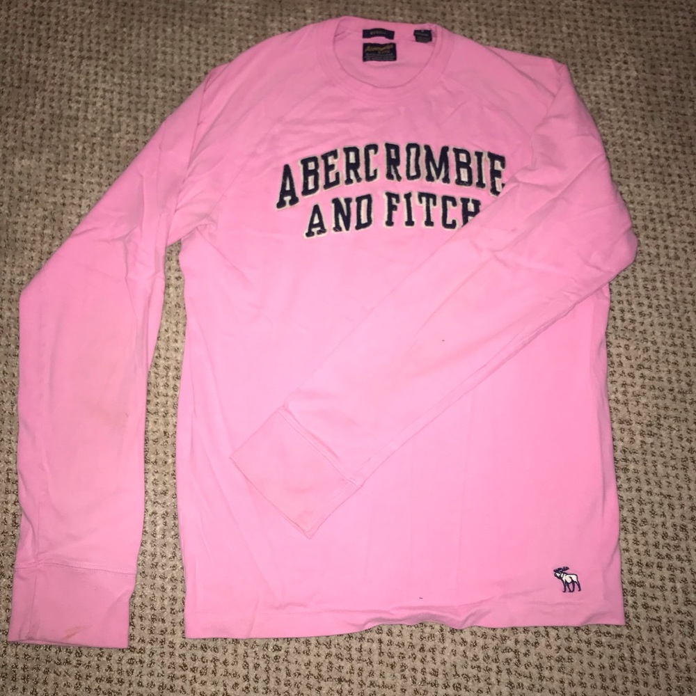 Abercrombie and Fitch, pink muscle shirt.